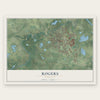 Rogers, Minnesota map print, the full design