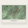 Maryville, Tennessee map print, the full design