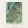 City of Bordentown, Burlington County, New Jersey map print, the full design