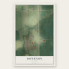 Divernon, Illinois map print, the full design
