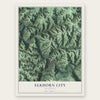 Elkhorn City, Kentucky map print, the full design