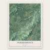 Independence, New Jersey map print, the full design