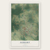Elkhart, Texas map print, the full design