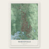 Marysville, Washington map print, the full design