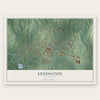 Lexington, Mississippi map print, the full design