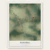 Roxobel, North Carolina map print, the full design
