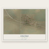 Encino, New Mexico map print, the full design