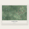 Oakland, Tennessee map print, the full design