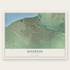 Riverton, New Jersey map print, the full design