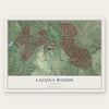 Laguna Woods, California map print, the full design
