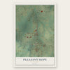 Pleasant Hope, Missouri map print, the full design