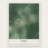 Ethel, Mississippi map print, the full design