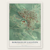 Borough of Gallitzin, Cambria County, Pennsylvania map print, the full design