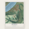 Bromley, Kentucky map print, the full design