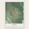 Wynot, Nebraska map print, the full design