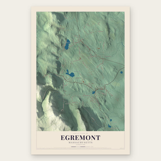 Egremont, Massachusetts map print, the full design