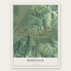 Rushville, Missouri map print, the full design