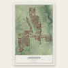 Addison, Texas map print, the full design