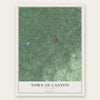 Town of Canton, New York map print, the full design