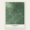 Bourret, Michigan map print, the full design