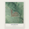 Edgewood, Maryland map print, the full design