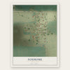 Foxhome, Minnesota map print, the full design