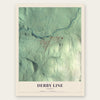 Derby Line, Vermont map print, the full design