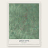 Choctaw, Oklahoma map print, the full design