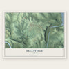 Salesville, Arkansas map print, the full design