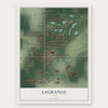 LaGrange, Ohio map print, the full design