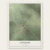 Interior, South Dakota map print, the full design