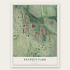 Benteen Park, Georgia map print, the full design