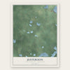 Jefferson, Cass County, Michigan map print, the full design