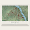Morrisville, Pennsylvania map print, the full design