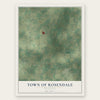 Town of Rosendale, Wisconsin map print, the full design