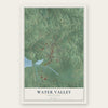 Water Valley, Mississippi map print, the full design