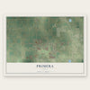 Primera, Texas map print, the full design