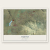 Nuevo, California map print, the full design