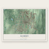 Ramsey, New Jersey map print, the full design