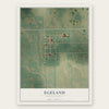 Egeland, North Dakota map print, the full design