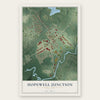 Hopewell Junction, New York map print, the full design