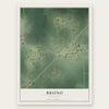 Bruno, Minnesota map print, the full design
