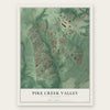 Pike Creek Valley, Delaware map print, the full design