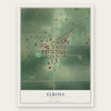 Elrosa, Minnesota map print, the full design