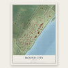 Mound City, Illinois map print, the full design