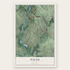 Paces, Georgia map print, the full design