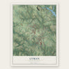 Lyman, South Carolina map print, the full design
