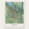 Hastings, Minnesota map print, the full design