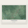 Verdigris, Oklahoma map print, the full design