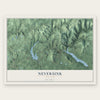 Neversink, New York map print, the full design